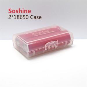 Quality Clear color 2*18650 battery holder plastic case/18650 battery plastic battery case for 2pcs 18650 batteries wholesale
