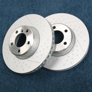 Quality High Carbon Steel Drilled And Slotted Rotors And Pads Fit For BMW 4 Pot Brake Calipers Kits wholesale