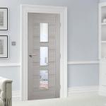 Front Main Gate Solid Wood Entry Doors , Solid Wood Interior Doors With Glass