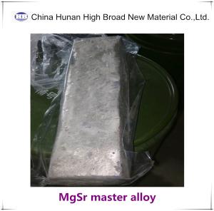 Quality GB Master Alloy Magnesium Strontium Master Alloy MgSr5 MgSr10 MgSr15 wholesale