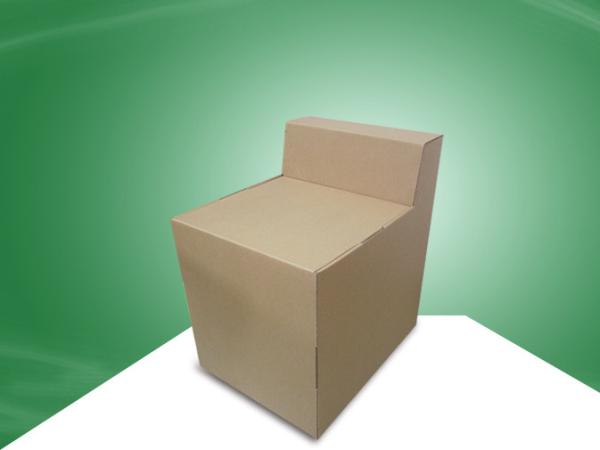 Strong Assemble Corrugated Cardboard Furniture Chair 100kgs Weight Loading