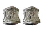 American Style Coffin Fittings ABS / PP Casket Corner With Silver - Plate TX -
