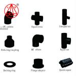 PE100 Fabricated Fitting 90 Degree Elbow High Corrosion Resistance long Service