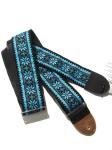 Colorful Personalized Leather Guitar Straps , Customizable Guitar Straps For