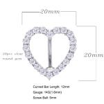 ODM Zircons Belly Button Piercings Jewelry