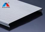 Perforated Aluminium Strip Ceiling , Suspended Linear Metal Ceiling System