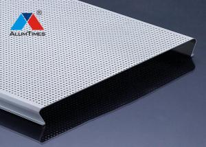 Quality Fire Rated Aluminium Strip Ceiling , Linear Metal Ceiling Fireproof Soundproof wholesale