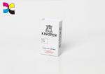 White Cardboard Custom Gift Box Packaging Black Logo UV Finish Printing Custom