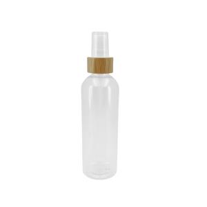 Quality 100ml 200ml Luxury Plastic Cosmetic Spray Bottles With Rounded Shoulders And Bamboo Lids wholesale