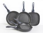 5 Pcs Nonstick Aluminum Frying Pan Cookware Set