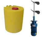 Cylindrical Poly Water Chemical Mixing Tank Emulsifying Homogenizer 500L