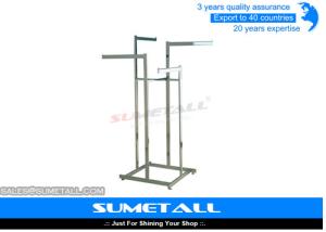 Quality Metal Shop Display Fittings / Commercial Grade Garment Rack For Clothes Hanging wholesale