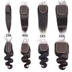 Loose wave 5x5 Customized 10A Natural Hairline Super Thin HD Lace Frontal 100%
