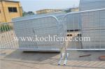 Powder Colored Road Safety Barricades , Low Carbon Steel Temporary Barrier Fence