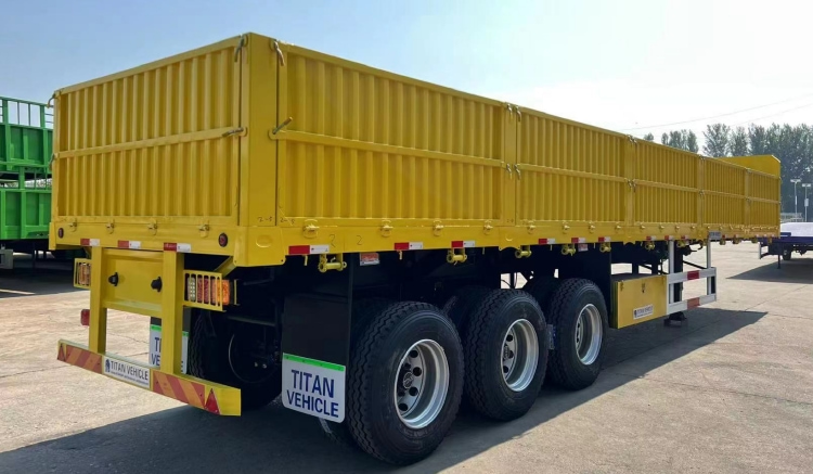 China 60 Ton Removable Side Wall Trailer for Sale in Congo | Side Wall Semi Trailer