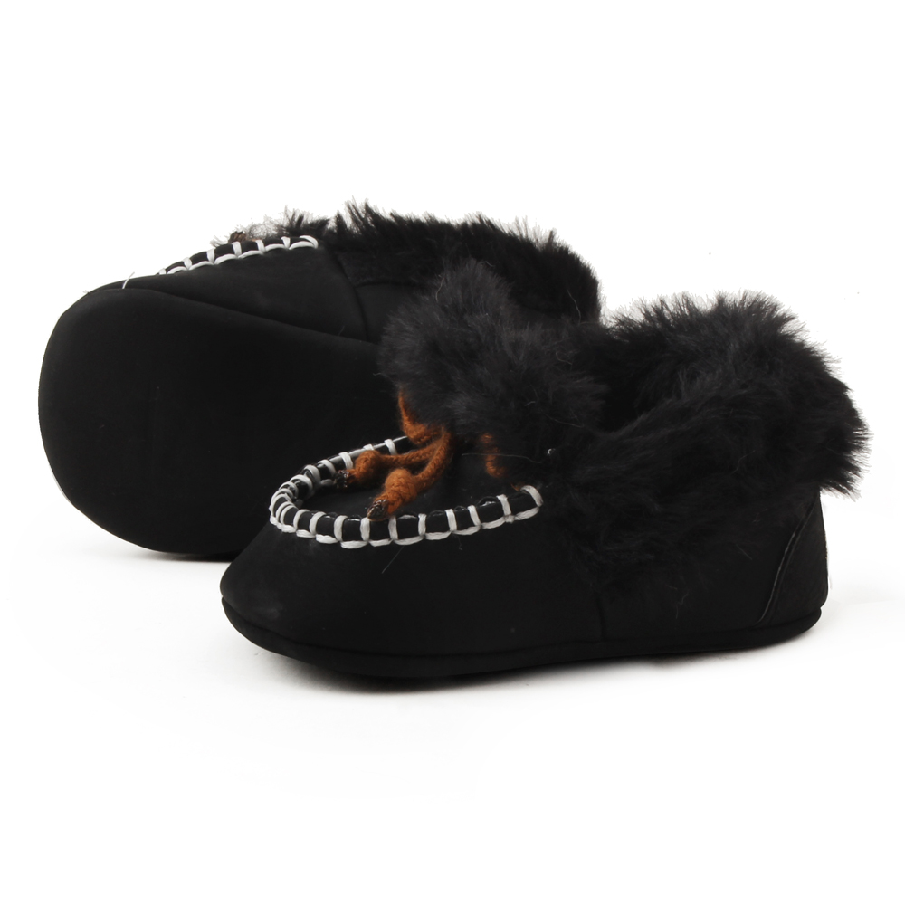 2019 winter Velvet plush Moccasins 0-2 years boy and girl Warm baby booties