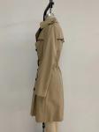 100% Cotton Ladies Long Trench Coat Waist belt Style Type NA Certification