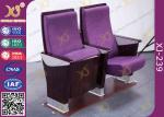 Safe Foldable Auditorium Chairs / College Lecture Hall Furniture