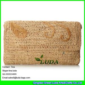 Quality LUDA summer straw purses raffia straw handbags clutch bags wholesale