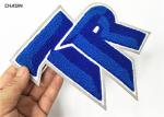 Two Letter Monogram Chenille Embroidery Patches Sewing Embroidered