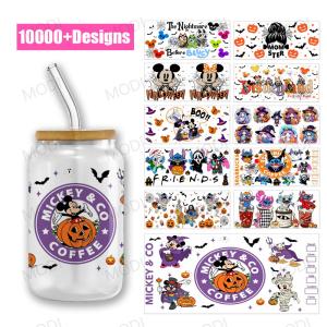 Quality UV DTF Cup Wraps For Glass Tumblers Halloween Custom Logo Design Transfers wholesale
