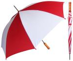 Weatherproof 23 Inch Automatic Stick Umbrella With J Shape Handle