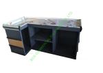 Modern Supermarket Steel Cashier Table / Store Retail Counter Without Belt