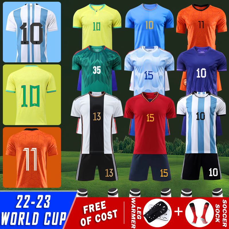 Quick Dry Sportswear Men Soccer Wear Set Uniforms Custom Football Soccer Jerseys world cup 2022 portugal