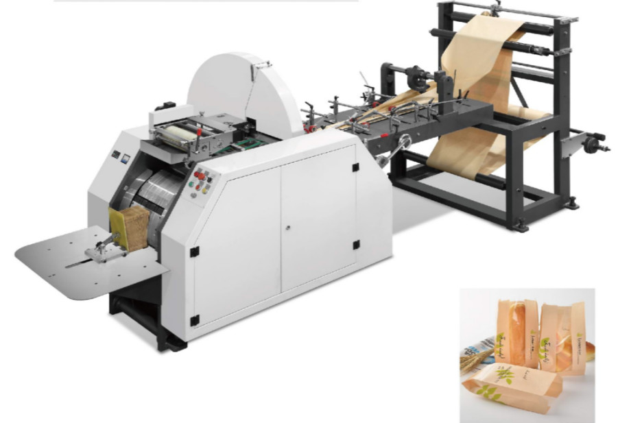 CE Automatic Paper Bag Making Machine 70-260mm 60-400 Pcs/Min