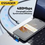 ESSAGER ES-X47 Series 100W A-C 1m Short 2m Long USB C Cable