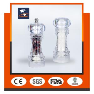 Quality Acrylic transparent GK-S12CT pepper mill &amp; ceramic core &amp; sea salt &amp; pepper mill grinding wholesale