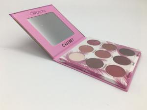 Quality Makeup 9 Color Glitter Eyeshadow Palette With Mirror Cardboard Box Material wholesale