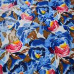 Modern Flower Pattern Printed bamboo rayon fabric
