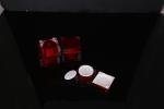 hand lip crystal pump empty square white Screen Printing Airless 30ml Cosmetic