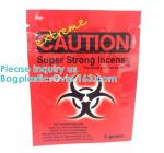 Medical Herbal Incese Pack Zipper Pouch BAGS, herbal incense packing bags,