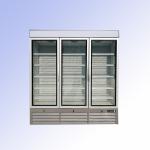 220V 50H Upright Glass Door Freezer Beverage Glass Display Cooler 1380L Display