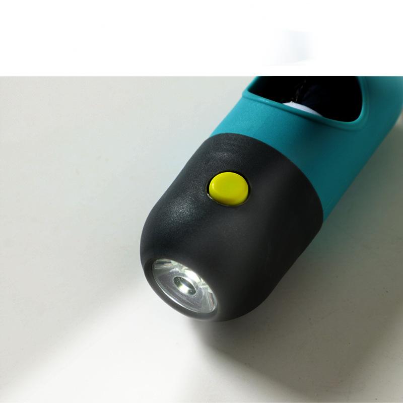 Plastic Biodegradable Dog Poop Bags LED Flashlight Dog Waste Bags