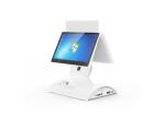 DC12V 5V Smart Touch Screen POS Terminal White Color Stylish Display Panel