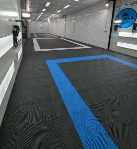 Quality Modern Grey Plastic Square Modular Interlock Flooring Tiles wholesale