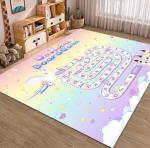 Cartoon Track Traffic Map Carpets For Living Room Floor, Children Playroom Rug