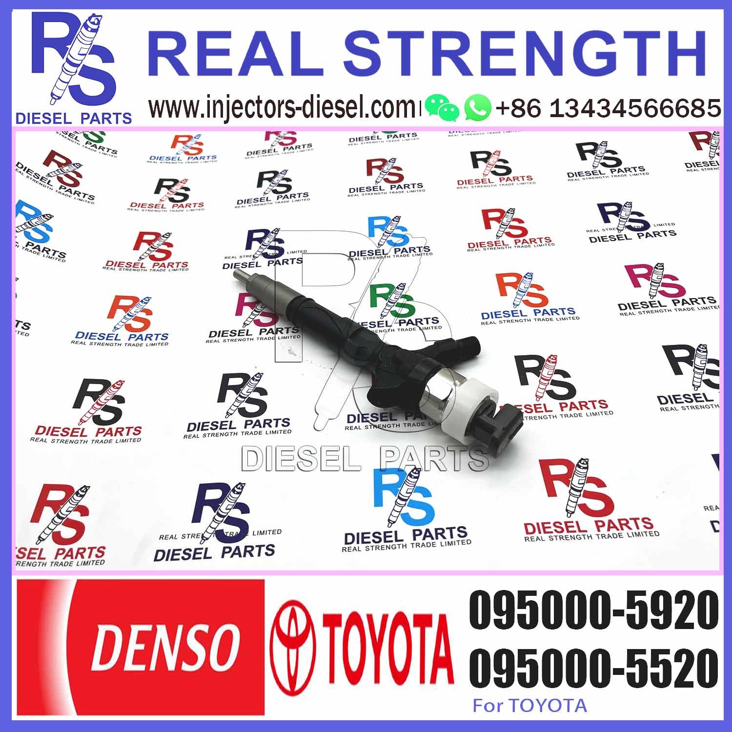 Common Rail Injector 23670-30110 095000-6180 095000-5920 for Diesel Engine 1KD-FTV