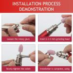 65000 RPM Jewelry Engraving Machine Micro Air Die Grinder 1/8" 3mm