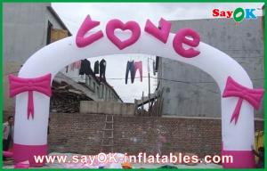 Quality Party City Balloon Arch Oxford Cloth Inflatable Wedding Arch / Inflatable Heart Shape Archway For Promotion wholesale
