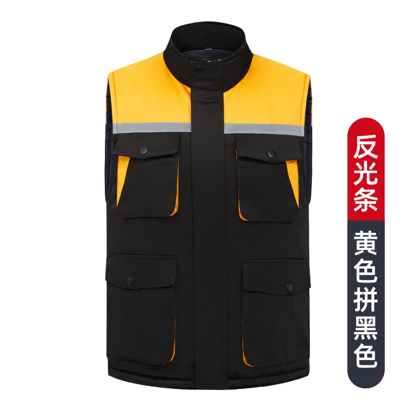 Stay Warm with Unisex Polyester Vests Waistcoats Customizable Anti-Static Workwear