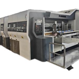 Quality Economic Flexo 4 Colors Printing Slotting Die Cutting Machine for Corrugated Cardboard Printer wholesale