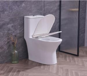 Quality Popular Economic Toilets SWS9218 Siphonic One piece Toilets S trap with PP Soft Closed Seat Cover wholesale
