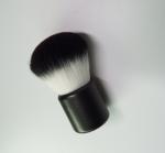 Small Single Fluffy Kabuki Brush Black Flat Shape Wooden Handle
