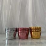 Aluminum Metallic Rose Foil Paper Baking Cups Muffin Cake Mold