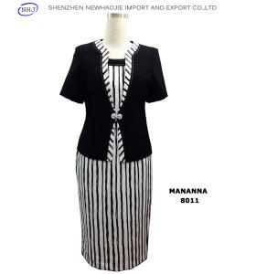 Quality ladies 2 piece suit dress suit jacket with dress wholesale