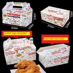 Customized Fast Food Packaging Box for Burger and French Fry in Recyclable
